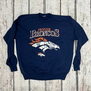 Vintage Denver Broncos NFL Football 1990s Sports Crewneck Sweatshirt